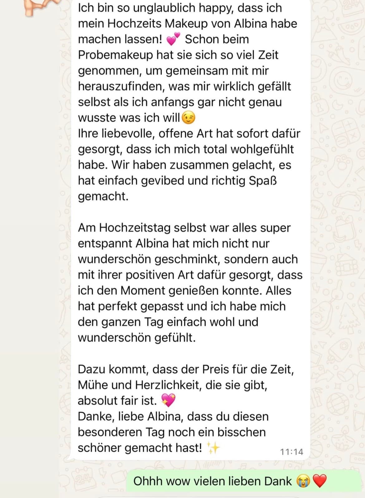 Kundenbewertung 2 - Albina's Beauty Service